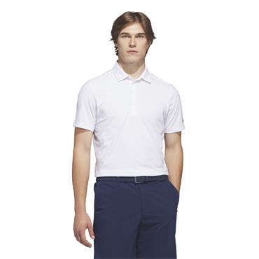 adidas Gents Ultimate365+ Go-To Print Polo Shirt White - Grey Three