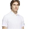 adidas Gents Ultimate365+ Go-To Print Polo Shirt White - Grey Three