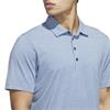 adidas Gents Ultimate365+ Go-To Print Polo Shirt Dusky Petrol - Crystal Sky