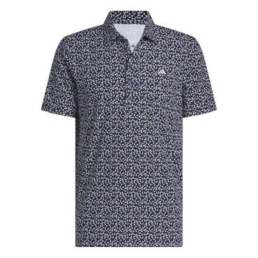 adidas Gents Ultimate365+ Soft Print Polo Shirt Collegiate Navy - White