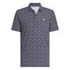 adidas Gents Ultimate365+ Soft Print Polo Shirt Collegiate Navy - White