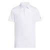 adidas Junior - Boys Performance Short Sleeve Polo Shirt White
