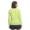 adidas Ladies Ultimate365 Solid  1/4 Zip Polo Shirt Frozen Lemon
