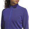 adidas Ladies Performance Textured Full - Zip Jacket Dual Indigo