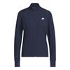 adidas Ladies Texture Full Zip Jacket Collegiate Navy