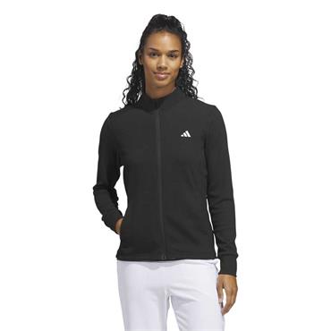 adidas Ladies Performance Textured Full - Zip Jacket Black