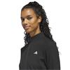 adidas Ladies Performance Textured Full - Zip Jacket Black