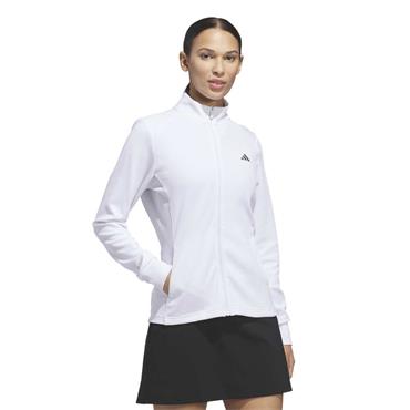 adidas Ladies Performance Textured Full - Zip Jacket White