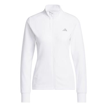 adidas Ladies Performance Textured Full - Zip Jacket White