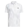adidas Gents Ultimate365 Tour Cool Feel Print Polo Shirt Wonder Sage