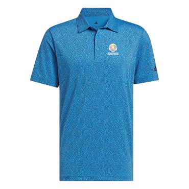 adidas Gents Ultimate65 Mini Bunker Ryder Cup 2027 Polo Shirt Lucid Ray Blue