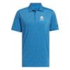 adidas Gents Ultimate65 Mini Bunker Ryder Cup 2027 Polo Shirt Lucid Ray Blue