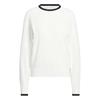 adidas Ladies Ultimate365+ Knit Crew Sweatshirt White