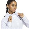 adidas Ladies Ultimate365+ Course Control Hybrid 1/4 - Zip Hooded Jacket White