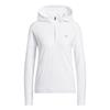 adidas Ladies Ultimate365+ Course Control Hybrid 1/4 - Zip Hooded Jacket White