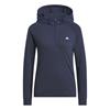 adidas Ladies Ultimate365+ Course Control Hybrid 1/4 - Zip Hooded Jacket Collegiate Navy