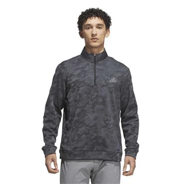 adidas Gents Ultimate365 Durable Water Repellent 1/4 Zip Black - Grey 4