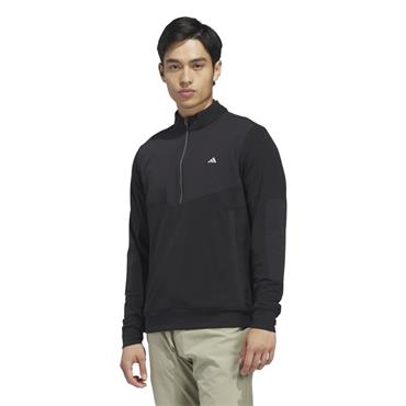 adidas Gents Ultimate365+ Course Control Hybrid 1/4 Zip Sweatshirt Black