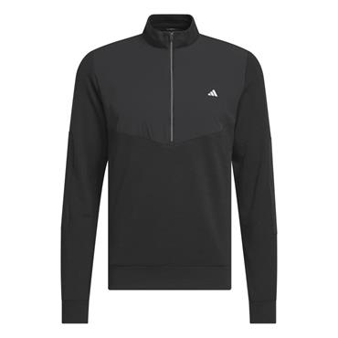 adidas Gents Ultimate365+ Course Control Hybrid 1/4 Zip Sweatshirt Black