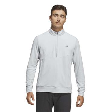 adidas Gents Ultimate365+ Course Control Hybrid 1/4 Zip Sweats Clear Grey