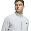 adidas Gents Ultimate365+ Course Control Hybrid 1/4 Zip Sweats Clear Grey