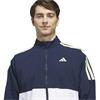 adidas Gents Beyond Twistweave Full-Zip Windbreaker White - Collegiate - Navy