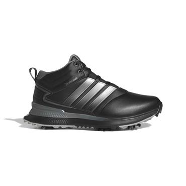 adidas Gents R2C Mid Climaproof Wide Golf Shoes Black - Iron Met - Silver Met