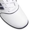 adidas Ladies Alphaflex Zoysia Spikeless Golf Shoes White - Collegiate Navy - Silver Met