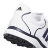 adidas Ladies Alphaflex Zoysia Spikeless Golf Shoes White - Collegiate Navy - Silver Met