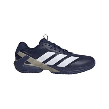 adidas Gents Adizero Ubersonic 5 Clay Tennis Shoes Dark Blue (Navy) - Ftwr White - Cyber Metallic