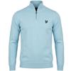 Lyle & Scott Gents Polyblend ¼ Zip Jumper Sea Breeze Blue (Y408)