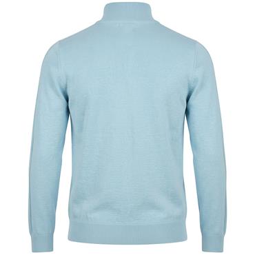 Lyle & Scott Gents Polyblend ¼ Zip Jumper Sea Breeze Blue (Y408)