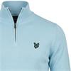 Lyle & Scott Gents Polyblend ¼ Zip Jumper Sea Breeze Blue (Y408)