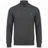 Lyle & Scott Gents Polyblend ¼ Zip Jumper Gunmetal (W635)