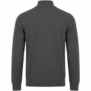 Lyle & Scott Gents Polyblend ¼ Zip Jumper Gunmetal (W635)