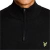 Lyle & Scott Gents Polyblend ¼ Zip Jumper Jet Black (Z865)