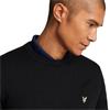 Lyle & Scott Gents Polyblend Crewneck Pullover Jet Black (Z865)