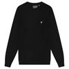 Lyle & Scott Gents Polyblend Crewneck Pullover Jet Black (Z865)
