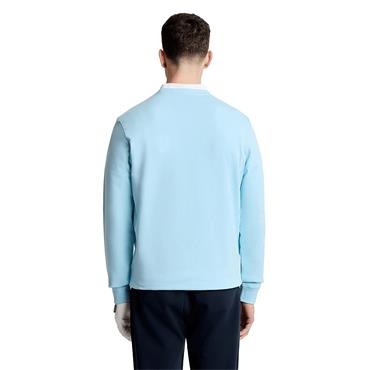 Lyle & Scott Gents Polyblend Crewneck Pullover Sea Breeze Blue (Y408)