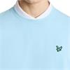 Lyle & Scott Gents Polyblend Crewneck Pullover Sea Breeze Blue (Y408)