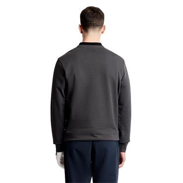 Lyle & Scott Gents Polyblend Crewneck Pullover Gunmetal (W635)