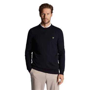 Lyle & Scott Gents Polyblend Crewneck Pullover Dark Navy (Z271)