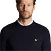 Lyle & Scott Gents Polyblend Crewneck Pullover Dark Navy (Z271)