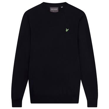 Lyle & Scott Gents Polyblend Crewneck Pullover Dark Navy (Z271)