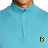 Lyle & Scott Gents Performance ¼ Zip Jumper Aquamarine Blue (661)
