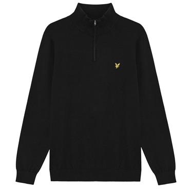 Lyle & Scott Gents Performance ¼ Zip Jumper Jet Black (Z865)