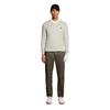 Lyle & Scott Gents Cotton Blend V-Neck Pullover Cloud (W351)