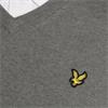 Lyle & Scott Gents Cotton Blend V-Neck Pullover Grey Marl (T28)
