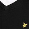 Lyle & Scott Gents Cotton Blend V-Neck Pullover Jet Black (Z865)