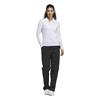 adidas Ladies Performance Solid Long Sleeve Polo Shirt White